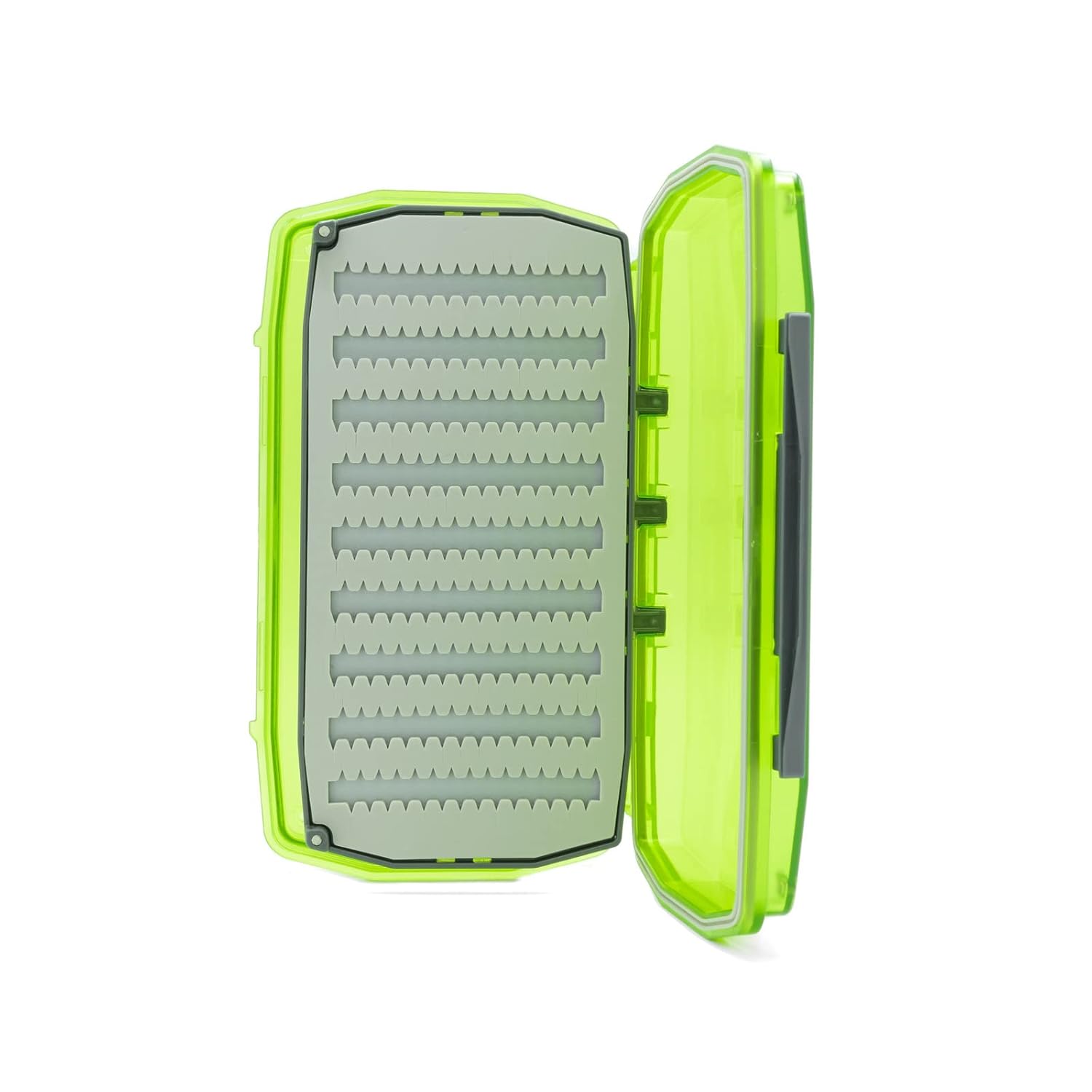 UMPQUA UPG Silicone WP Essential Large Fly Box - Lightweight Versatile Large-Sized Waterproof Dustproof Quick-Loading Fly Storage Case - Fly Fishing Tackle Organizer - Hot Green
