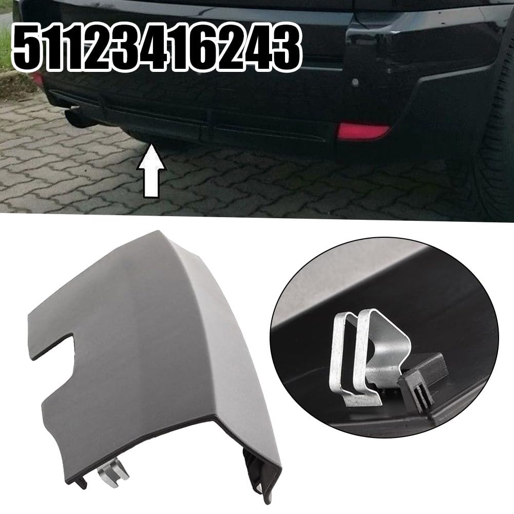 Pare-chocs arrière pour BMW E83 X3 2007-2011 OEM 51123416243, 1 pièce, noir, plastique