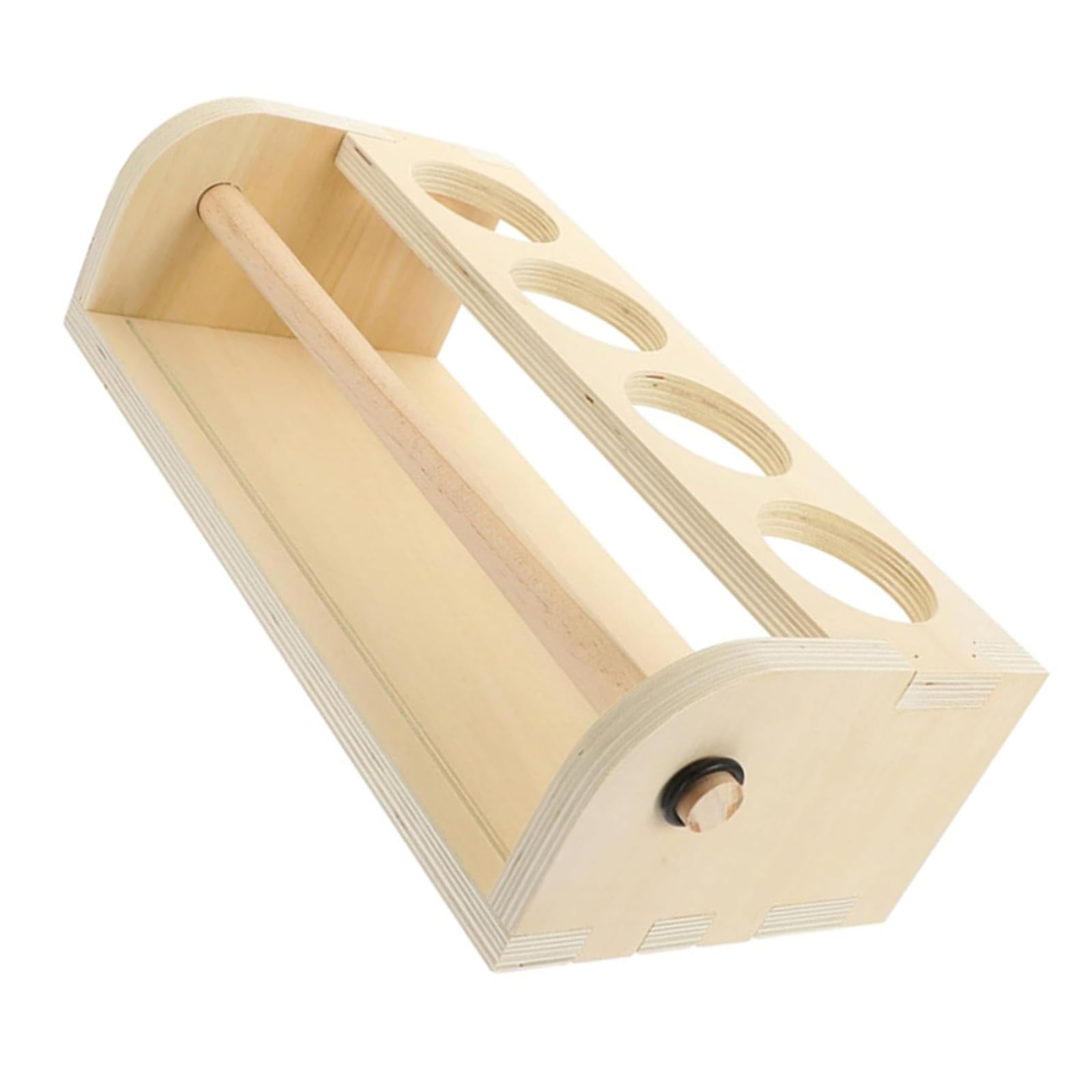 Dispensador de rollos de papel de madera para niños, para dibujo y manualidades, organizador de rollos de papel de escritorio para rollo de papel de 30,5 cm de ancho