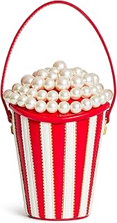 JW PEI Women's Skylar Faux Pearl Embellished Bucket Bag - Red