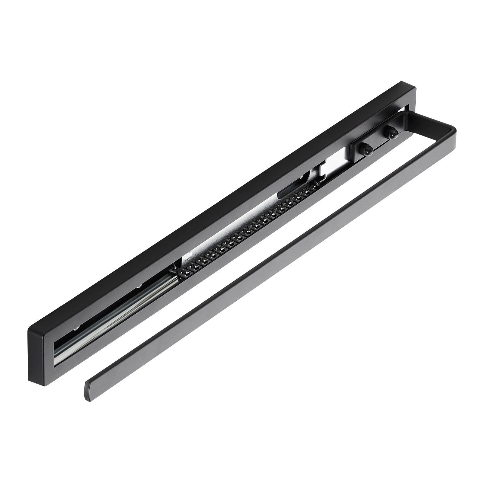 SOTECH Style Towel Rail with Single Arm 415 mm Extension Path 300 mm for Side and Under-Mounted Bathroom and Kitchen Sink Black