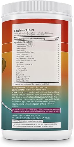 Miniatura 2 de Betel Natural Fórmula diaria Fibra Forte/Fórmula fuerte - Limpieza extrema de colon maracuyá (Maracuya)