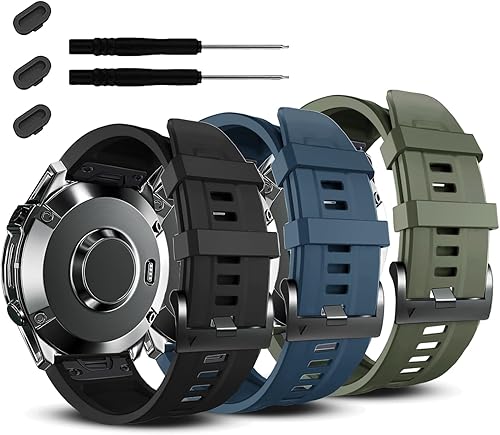 Miniatura 7 de ZPJPPLX Correa de silicona de ajuste rápido de 0.866 in para Garmin Fenix 7 Pro76 Pro65 Plus5, correas de repuesto deportivas para Forerunner