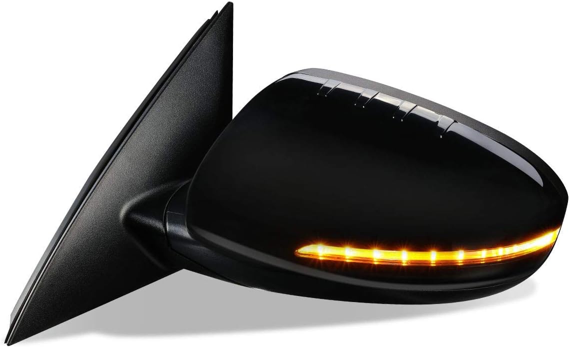 DNA Motoring Power Heated Signal Side View Door Mirror For 2009-2012