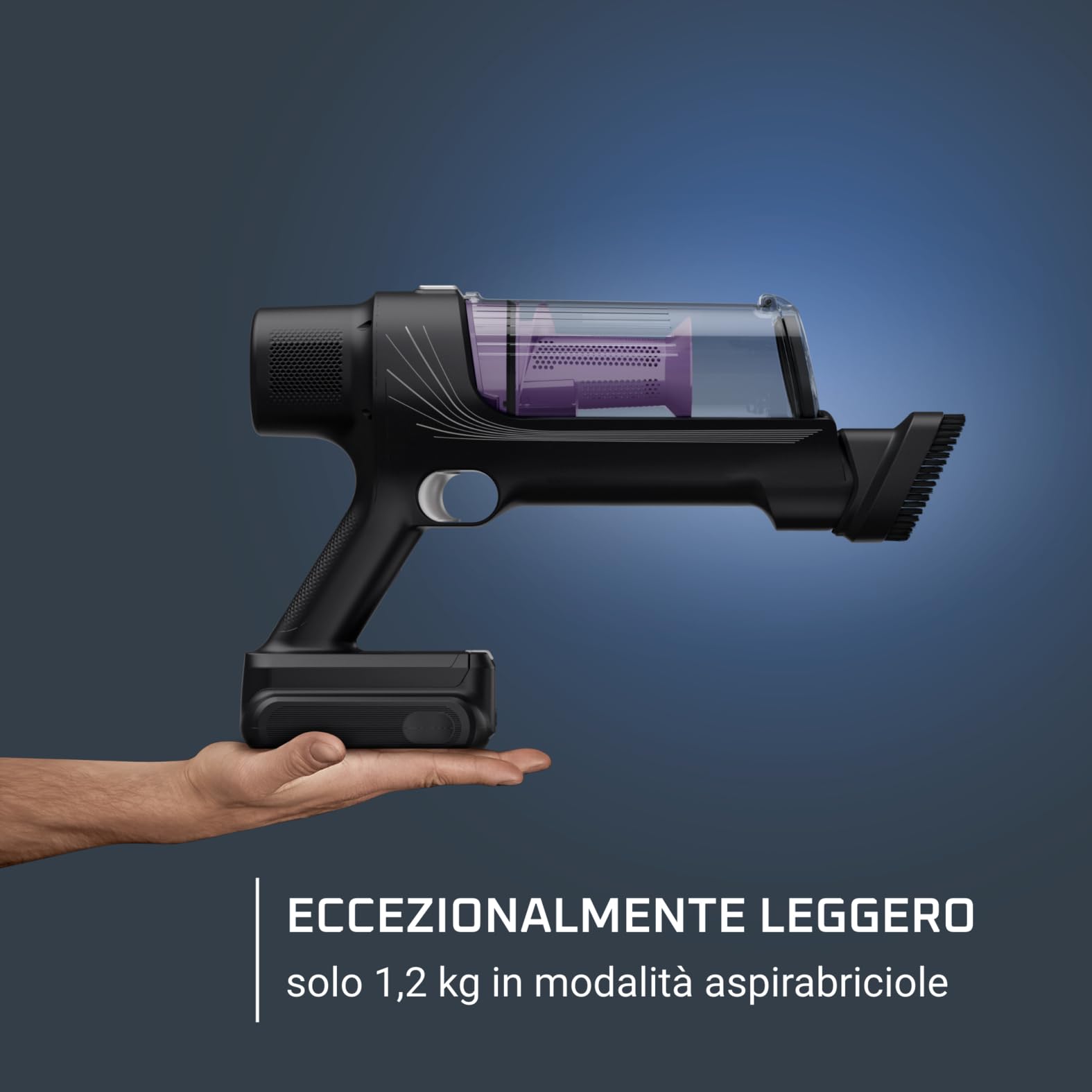 Rowenta X-Pert 7.60 Essential, Aspirapolvere Senza Fili Potente, Scopa Elettrica Senza Fili con Luci LED, Facile da Pulire, Autonomia Fino a 45 Min, 140 W, RH6A33