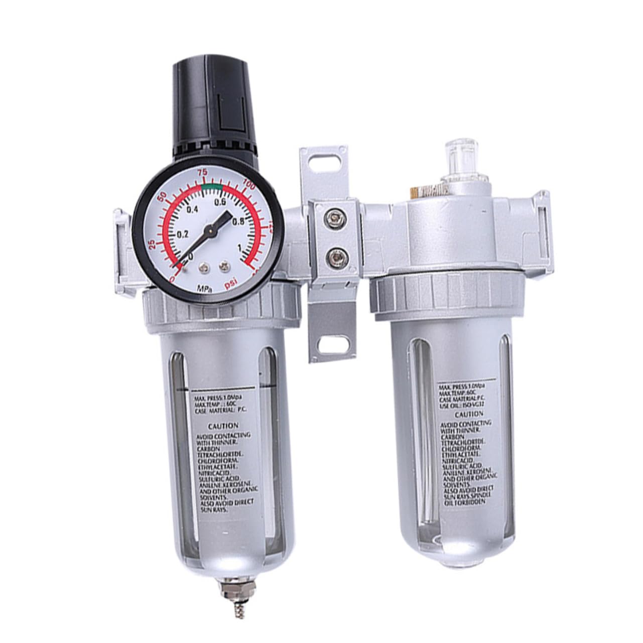 Homoyoyo Regolatore Del Compressore d Aria Separatore Olio-acqua Filtro Regolatore Scarico Automatico Per Utensili Pneumatici e Installazione Gas