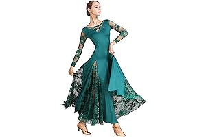 Elegant Women's Ballroom Dance Dress for Modern Waltz and Cha Cha