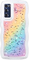 Vista 71 de ZTOFERA Funda protectora para Samsung Galaxy A14 4G/5G de 6.6", ondulada, con brillantina de estrella, poliuretano termoplástico transparente, suave