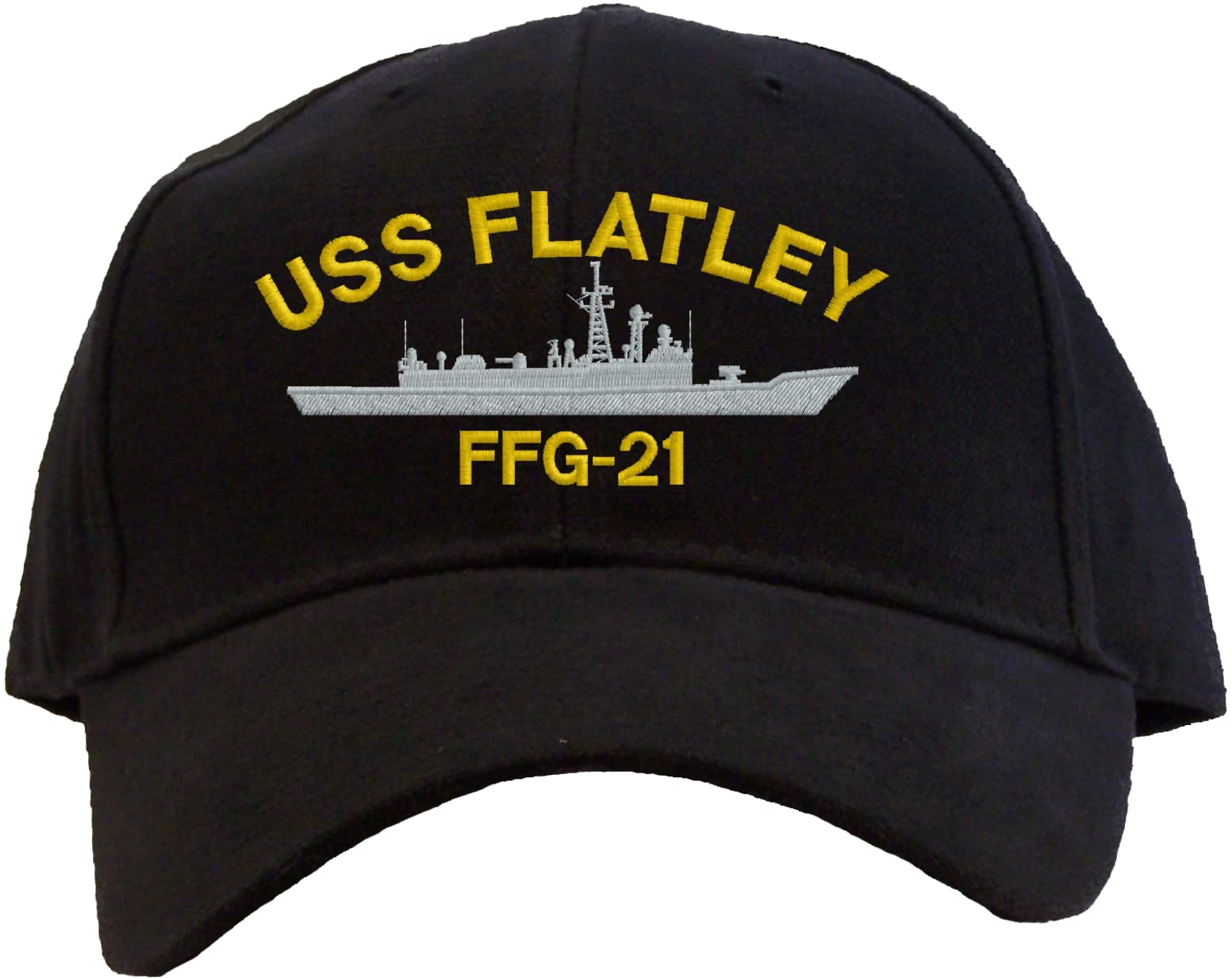 Spiffy Custom Gifts USS Flatley FFG-21 Embroidered Baseball Cap