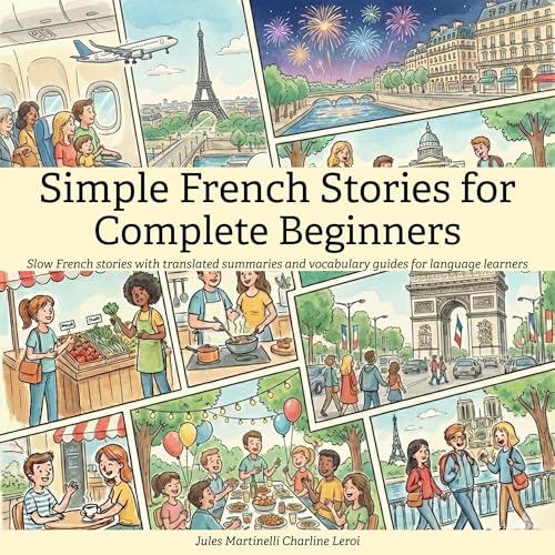Page de couverture de Simple French Stories for Complete Beginners
