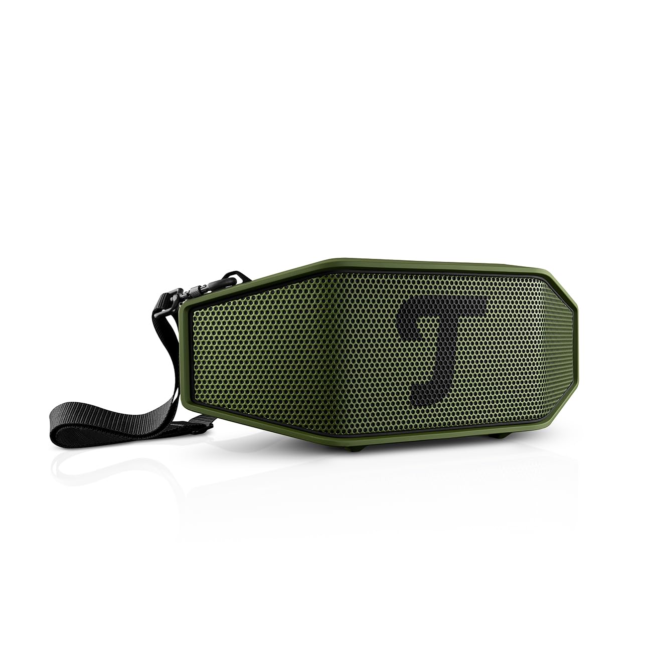 Teufel ROCKSTER Cross 2 - Altavoz Bluetooth portátil para Interiores y Exteriores, con batería de Larga duración de hasta 38 Horas, IPX5, Resistente al Agua, Altavoz estéreo - Black & Green