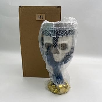 Amazon.co.jp: ルナリ スカル モチーフ 置物 ドクロ 骸骨 小物