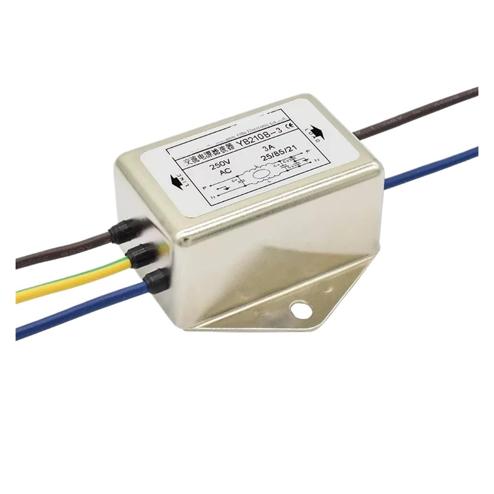 Filtro Potencia CA monofásico YB210B-3A elimina fallos por distorsión en 220V