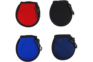 4 Pack Portable Pocket Golf Ball Cleaner Pouch Bag Washer Golf