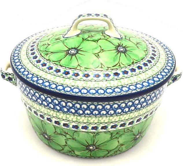 Polish Pottery Baker - Round Covered Casserole - Unikat Signature - U408A