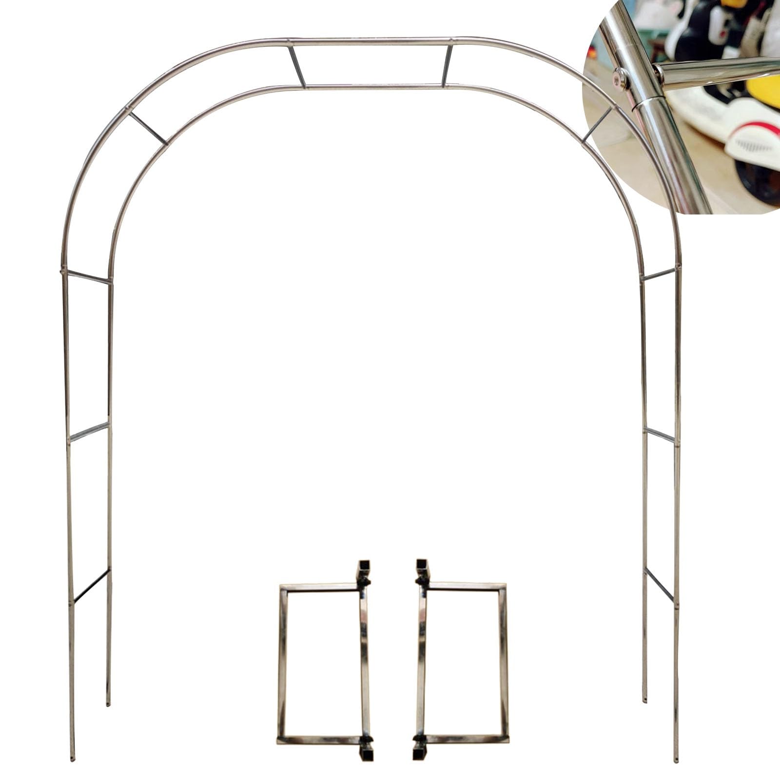 Edelrosen DIY Rank für TerrassenWetterfest 3 x 2,4 m Farbe: 19 mm + Base Perfekt für OutdoorDekoration und Gartenverschönerung