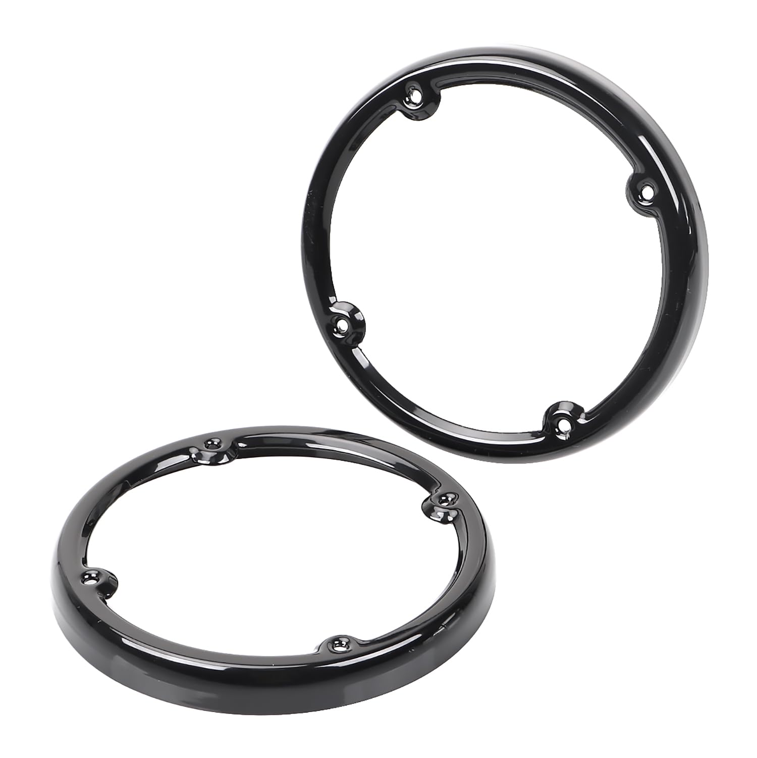 XMMT Black Rear Speaker Grill Cover Speaker Trim Bezels Metal for Harley Touring Street Glide FL Trike Touring Electra Glide Road Glide 1996-2013