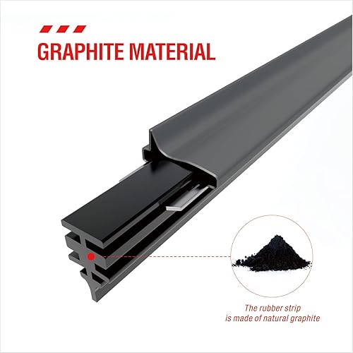 Miniatura 2 de Paquete de 4 repuestos de repuesto de limpiaparabrisas delantero y trasero de 22 pulgadas, sin marco, para Tesla, Toyota, Hyundai, Honda - Tiras de