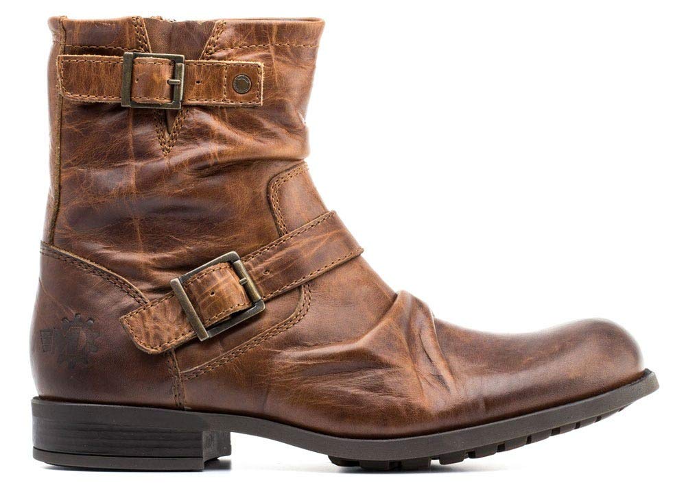 Base London METAL WAXY Men's Biker Boots