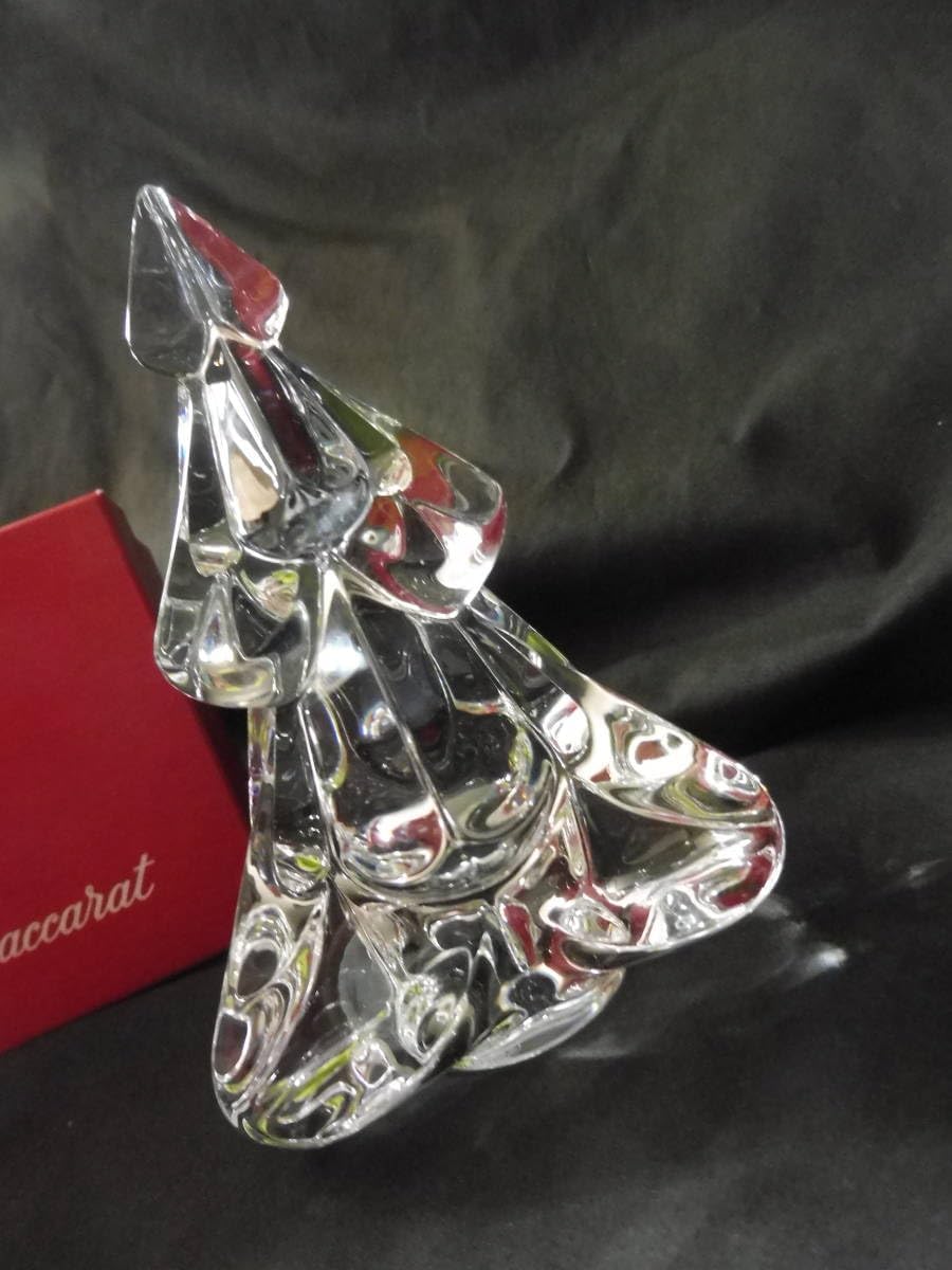 箱付 バカラ クリスマスツリー インテリア クリスタル レッド no.166