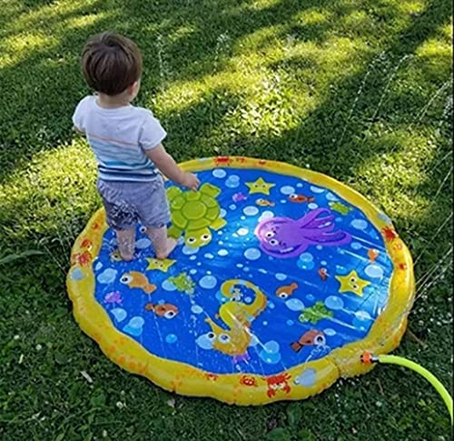 PISCINA INFLAVEL SPRAY DE AGUA INFANTIL TAPETE DE ATIVIDADES MC8002