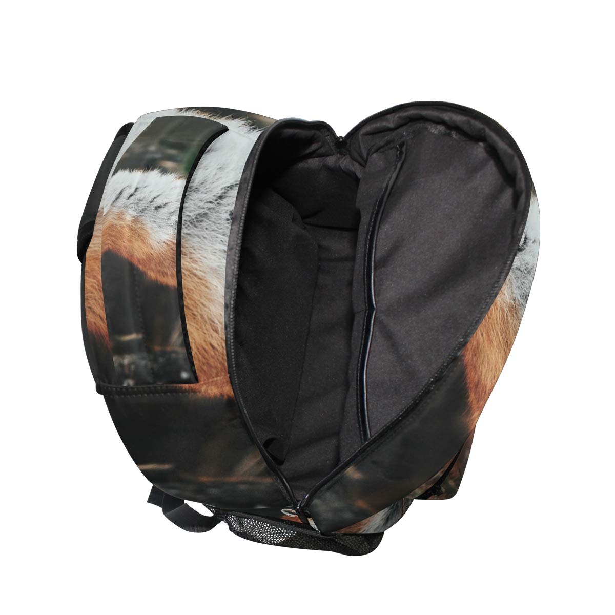 Mnsruu Beau Sac à Dos d'école de Renard Rouge pour Le Sac de Voyage de Sac de Voyage d'enfants de Filles de garçons, Taille unique