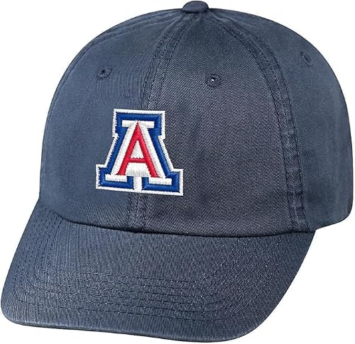 Collegiate Primary Color Relaxed Fit Adjustable Hats (US, Alpha, One Size, Arizona)