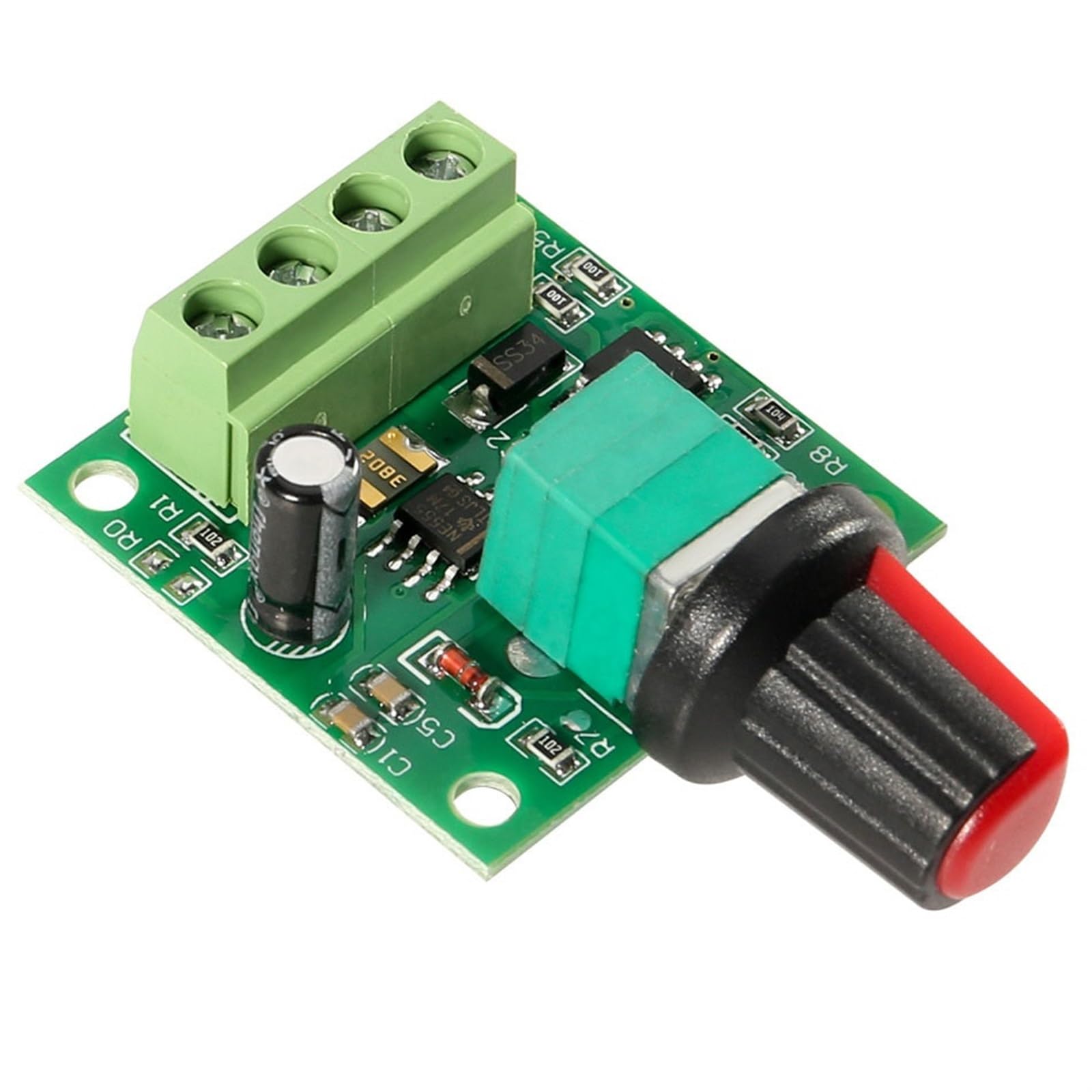Controlador de velocidad de motor CC para solucionar tirones en motores de 1.8V a 12V