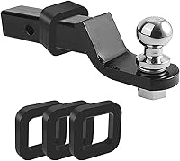 Vista 5 de 3 Pack Trailer Hook Noise Elimination Muffler Cushion, Reduce Rattling Rubber Cushion, Fits Any 2In Trailer Hitch Receiver, Provide Cushion Between