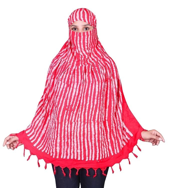 Image of Cotton Long Scarf Cum Mask Scarves Usable for Vehicle Driver | White Printed Design Fabric | Universal Size | Soft & Breathable Sun Protection | For Girl & Women