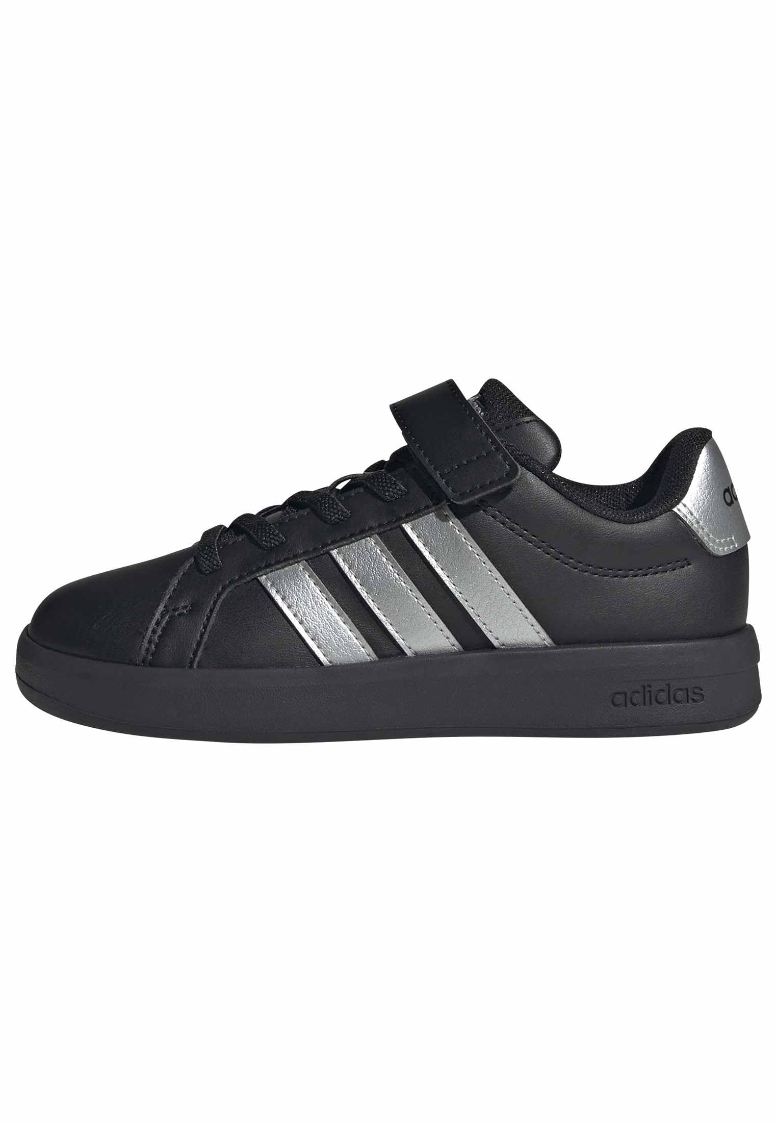adidas Mixte Enfant Grand Court 3.0 Children Shoes, Core Black/Silver met./Core Black, 34 EU