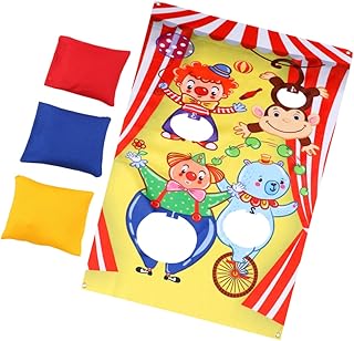 BESTOYARD Outdoor Flag Outdoor Bean Bags Out Door Toys Halloween Bean Bags Bean Bag Toss Game Bean Bag for Kids Game Toss Hanging Sandbag Toss Banner The Banner Banners Clown Halloween Toys