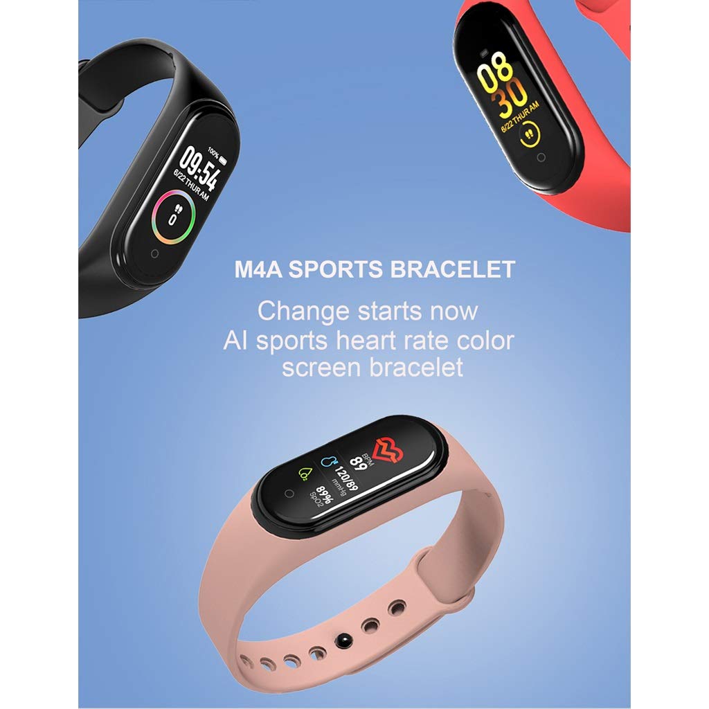 Activity tracker Fitness Tracker intelligente banda impermeabile donne degli uomini della frequenza cardiaca Smartband Monitoraggio Bluetooth Sport contapassi frequenza cardiaca di sonno for IOS Andro
