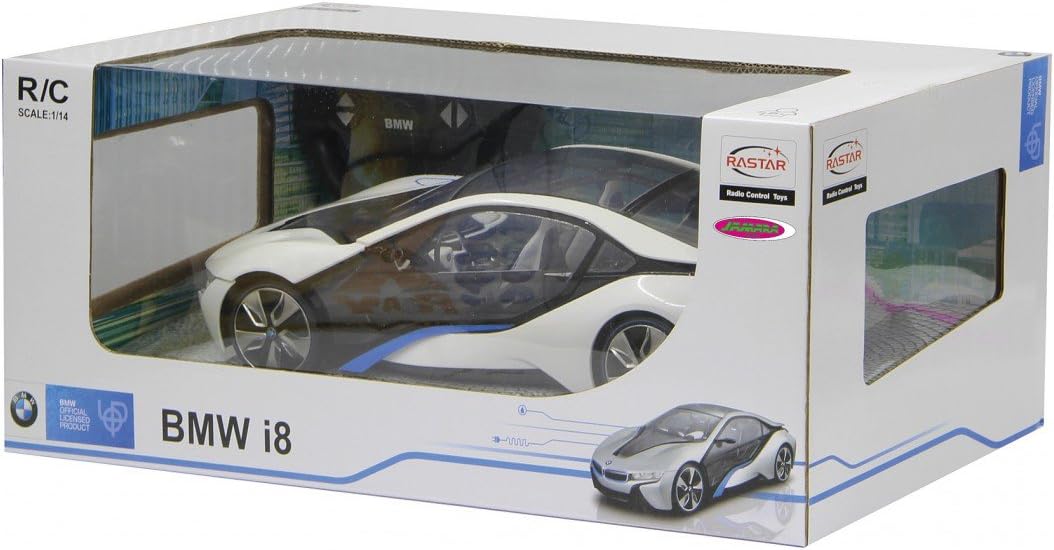 Jamara 404490 40 MHz 1:14 Scale White BMW i8 Deluxe Car