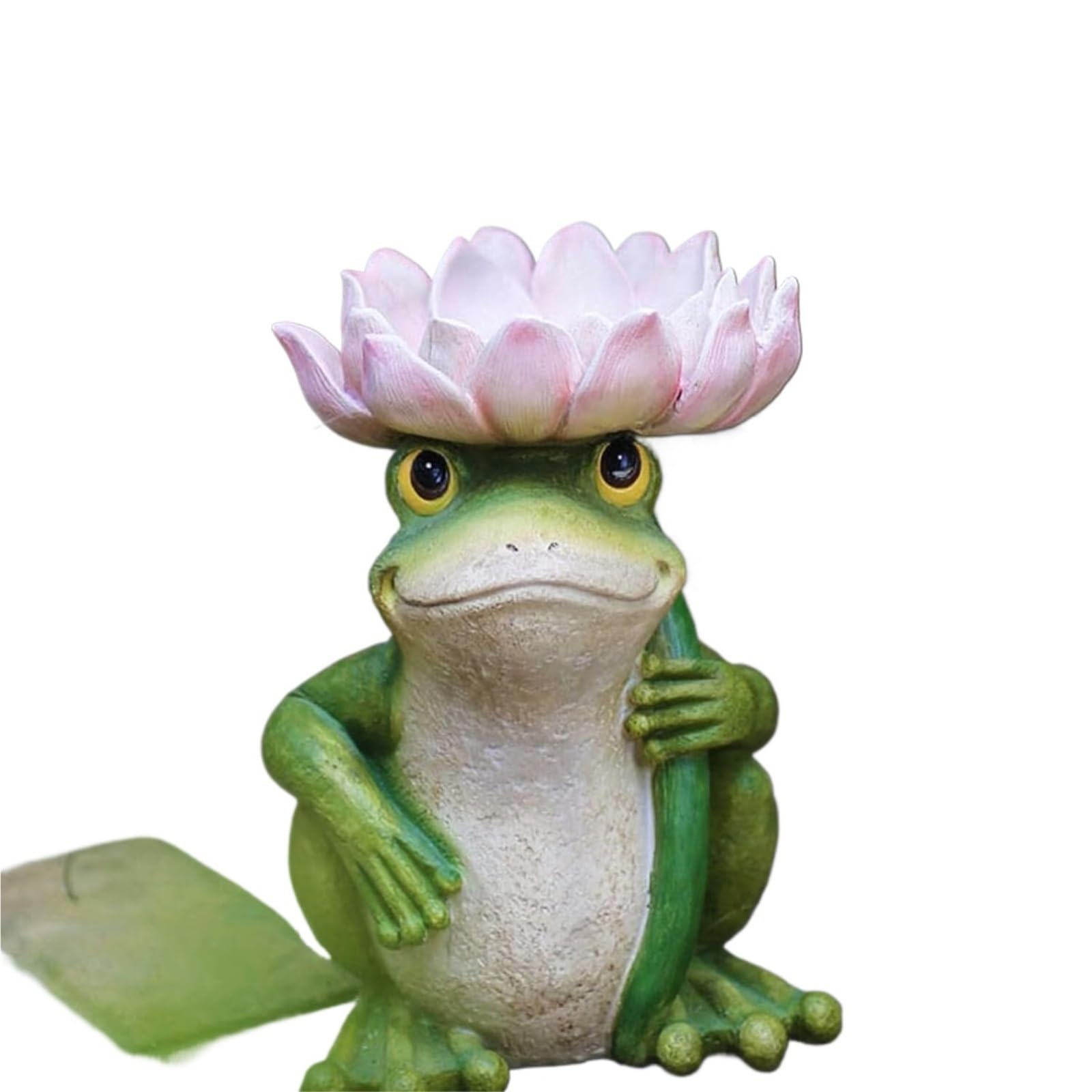 Yofab Lawn Art Frog Garden Statue Fairy Figurines Sculpture Yard Spring Decor