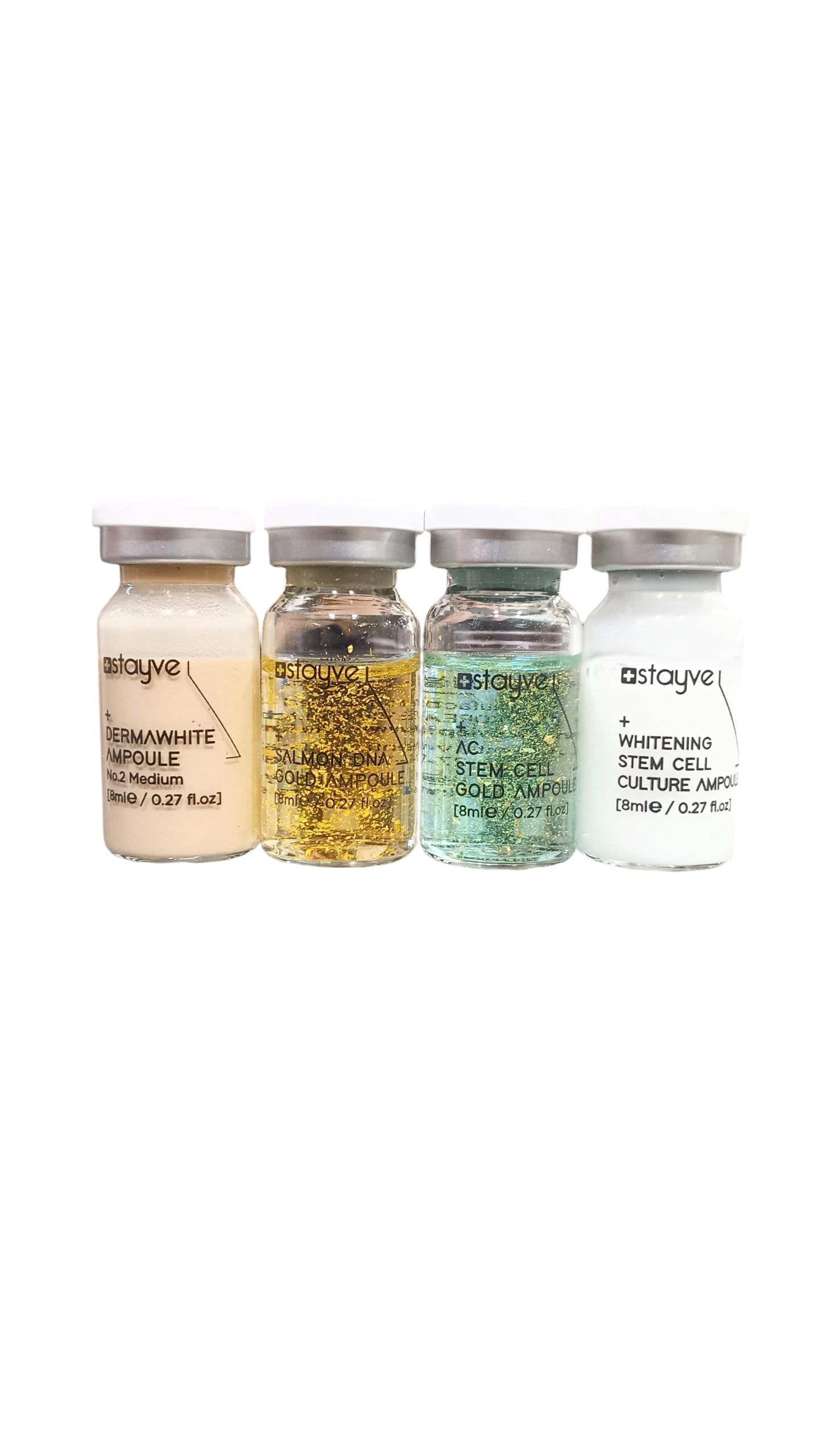 Original Stayve BB Glow & Skincare Ampoule Set – Medium, Salmon, AC, Whitening, – 4pcs x 8ml-image-22