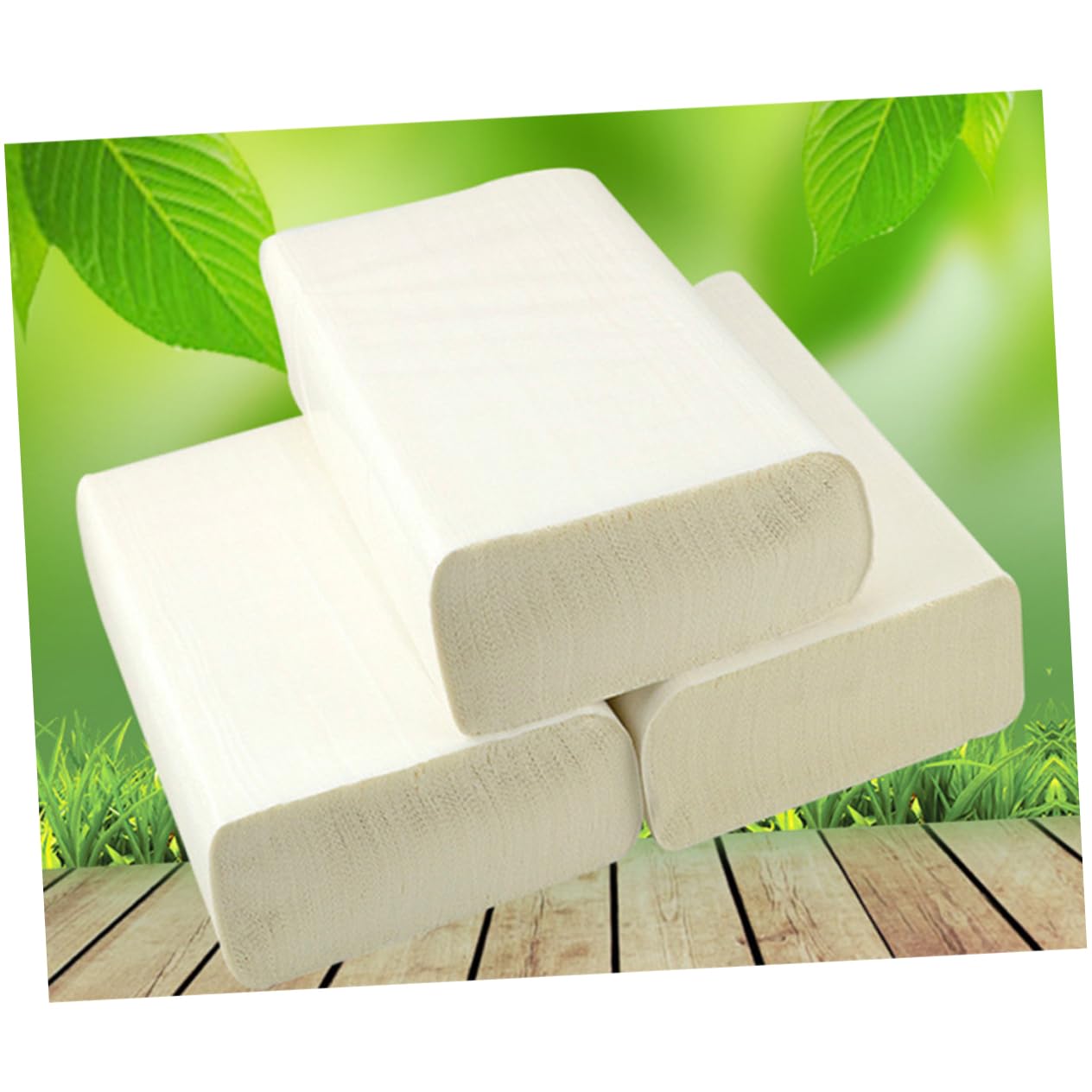 PACKOVE Asciugamani senza Irritazioni Carta 4 Pezzi Spessa da Cucina in Pasta di Legno Assorbente e Resistente per Cucina e Hotel