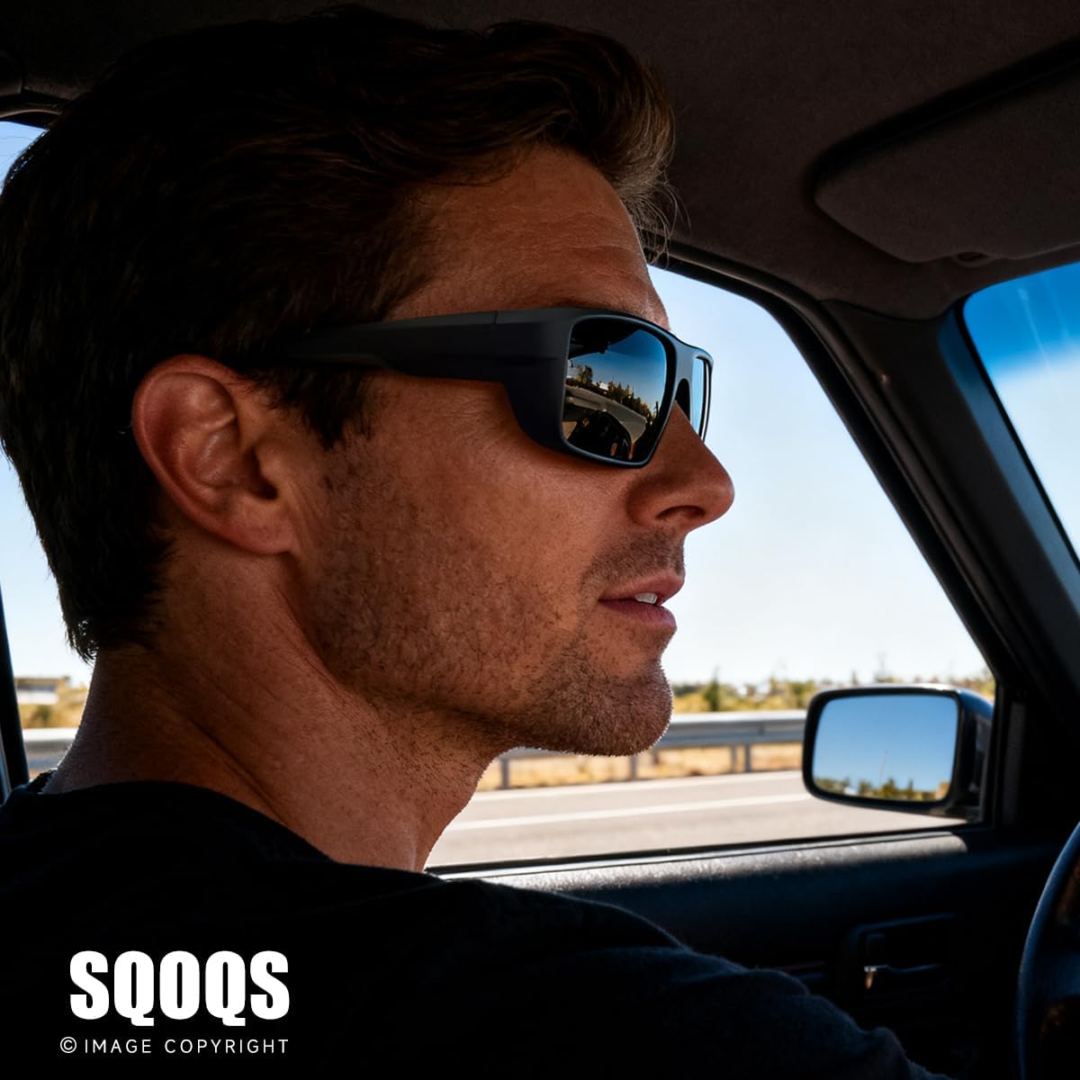 3Pack Polarized Sports Sunglasses for Men, Wrap Around Frame UV400 Goggles Sun Glasses for Cycling Fishing Driving - Image 3