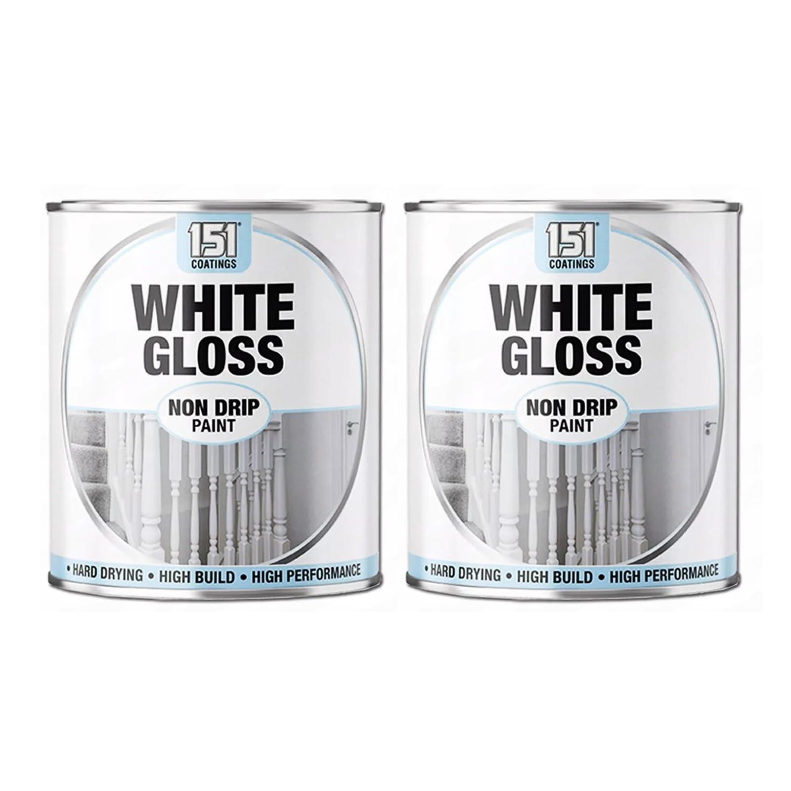 YSAMAX 300 ML White Gloss Non-Drip Paint, Quick Drying Formula, Long-Lasting Beauty And Protection, Attractive Appearance, Both Indoors And Outdoors, (2PCS)