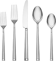 Oneida Robyn 20-Piece Flatware Set - Elegant Fluted 18/0 Stainless Steel Service for 4, Dishwasher Safe