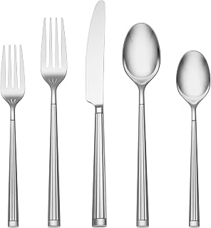 Oneida Robyn 20-Piece Flatware Set - Elegant Fluted 18/0 Stainless Steel Service for 4, Dishwasher Safe