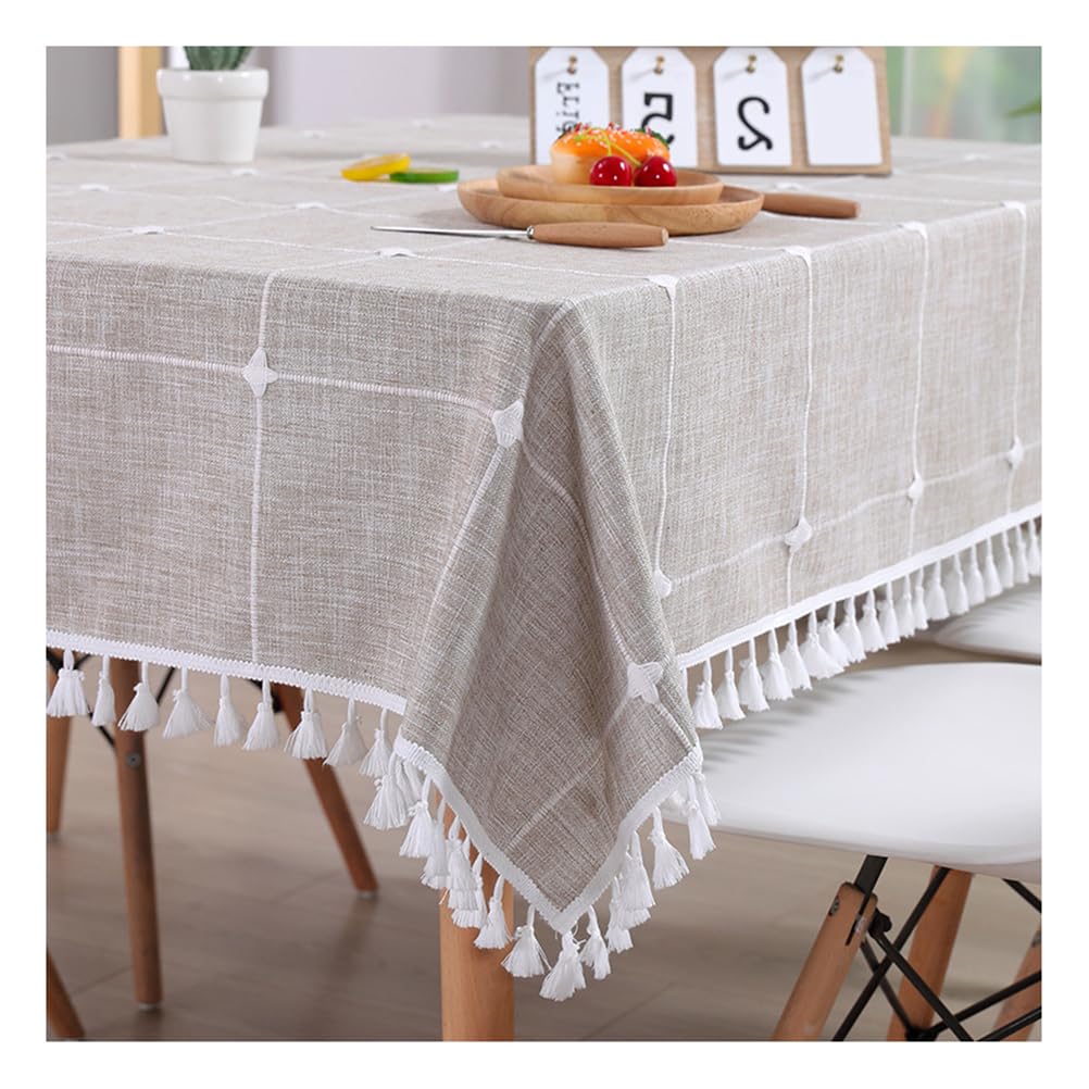 Cuadros Mantel Mesa Rectangular, Impreso Moderno Manteles de Mesa Antimanchas Vintage Lavable Rústica Decorativo para Cocina Comedor Casa Buffet Fiestas Cumpleaños,D,140x200cm/55x79in