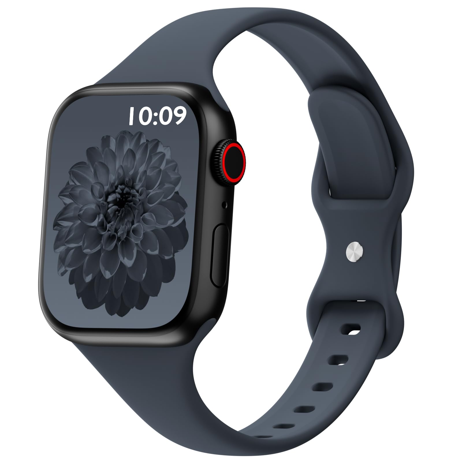 Thin Sport Silicone Slim Band Compatible with Apple Watch Bands Women Men | Soft Narrow Strap Wristband for iWatch 38mm 40mm 41mm 42mm 44mm 45mm 46mm 49mm Series 11/10/9/8/7/SE/6/5/4 Ultra 3 2 1