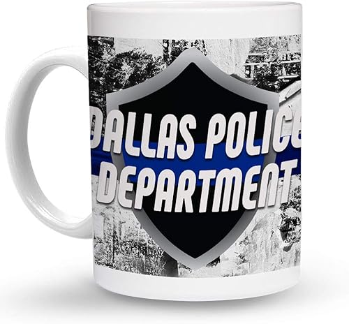 Makoroni - DALLAS POLICE DEPARTMENT Police Cop Police Cops - 11 Oz. Taza de café única, taza de café