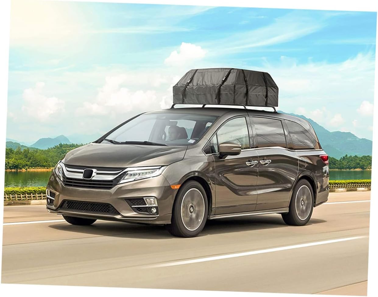 Car Roof Bag Oxford Cloth Rooftop Cargo Carrier with Reinforced Straps Luggage Storage for Cars Protects Against Rain Wind Dust