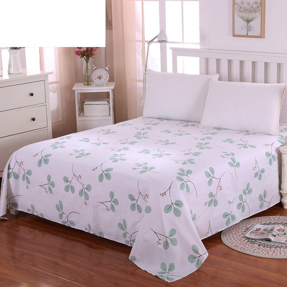Feuilles de dortoir etudiant en coton pour lit double 200x230cm