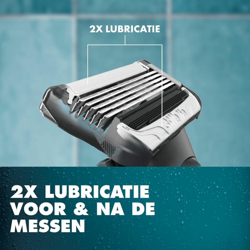 Gillette Intimate ostrza do golenia intymnych, 6 wymiennych ostrzy do golenia na mokro z paskami ślizgowymi dla delikatnego zastosowania, przetestowane dermatologicznie ostrza do golarek
