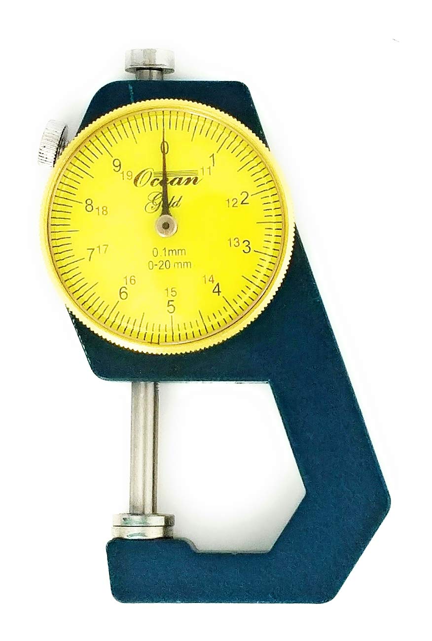 OCEAN Pocket Type DIAL Thickness Gauge 020MM Range with 0.1MM Least