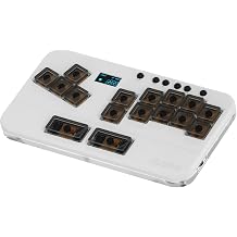 Leverless Controller Arcade Stick Mini Keypad,16Key All-Button Arcade Controller Gamingpad White