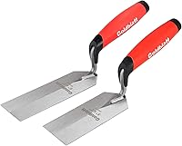 Goldblatt Professional Margin Trowel Set - 6x2 & 5x2 Inch High-Carbon Steel Blades for Masonry, Concrete, Tile Finishing
